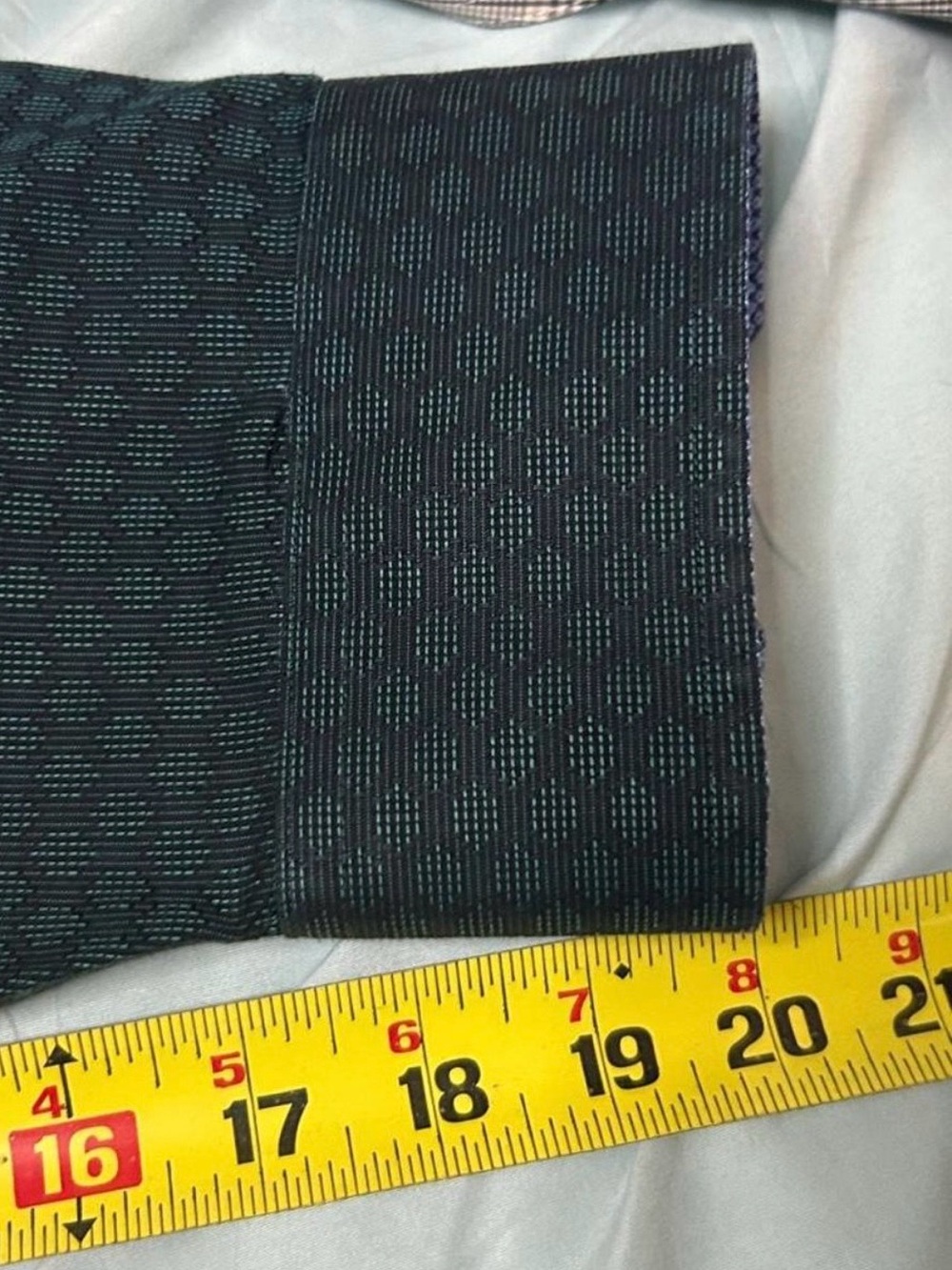 Johnston & Murphy Dark Green Geometric Print Dress Shirt - Picture 5 of 5